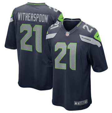 Devon Witherspoon Seattle Seahawks navy Game jersey