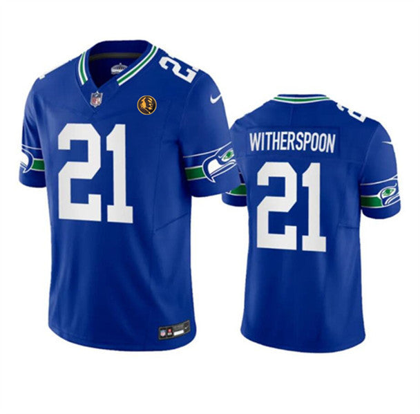Devon Witherspoon Seattle Seahawks royal Vapor jersey
