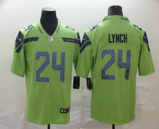 Marshawn Lynch Seattle Seahawks green Vapor jersey