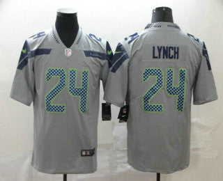 Marshawn Lynch Seattle Seahawks grey Vapor jersey