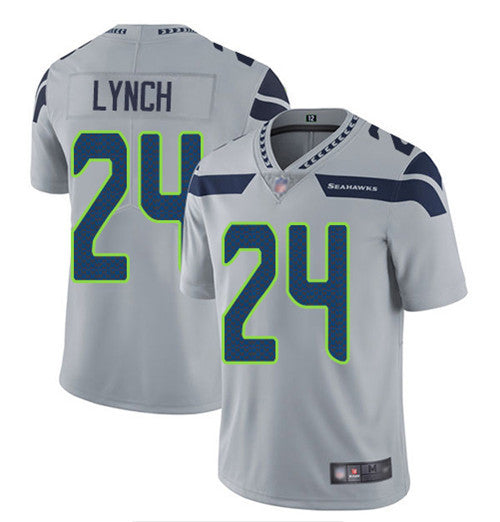 Marshawn Lynch Seattle Seahawks grey Vapor jersey