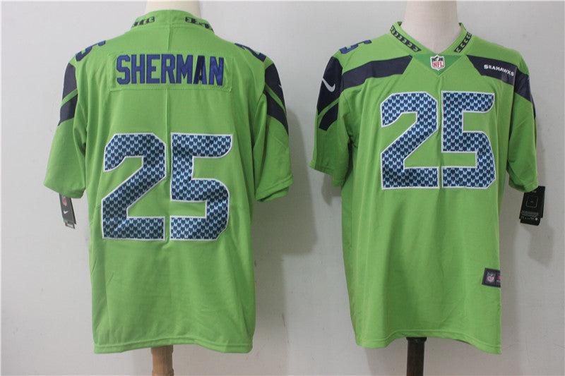 Richard Sherman Seattle Seahawks green Vapor jersey