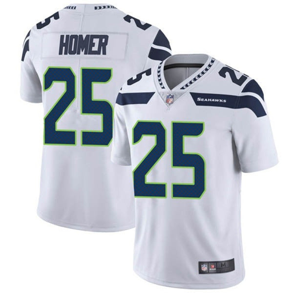 Travis Homer Seattle Seahawks white Vapor jersey