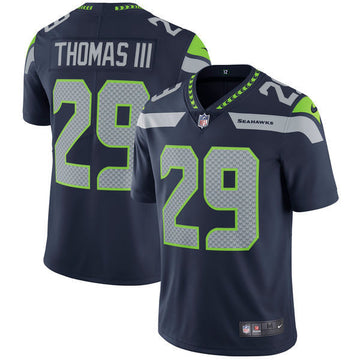 Earl Thomas College Seattle Seahawks navy Vapor jersey