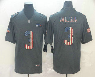 Russell Wilson Seattle Seahawks black Salute To Service jersey