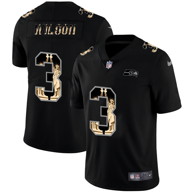 Russell Wilson Seattle Seahawks black Limited jersey