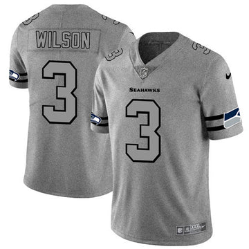 Russell Wilson Seattle Seahawks gray Limited jersey