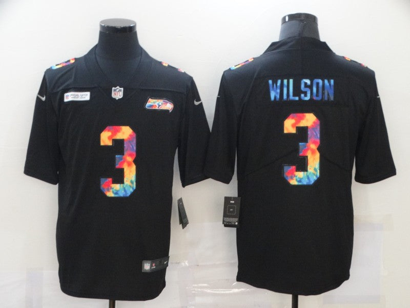 Russell Wilson Seattle Seahawks black Limited jersey