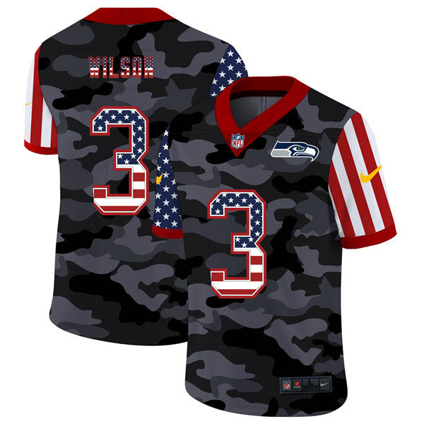Russell Wilson Seattle Seahawks camo Limited jersey