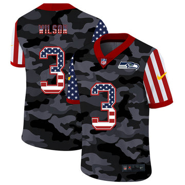 Russell Wilson Seattle Seahawks camo Limited jersey