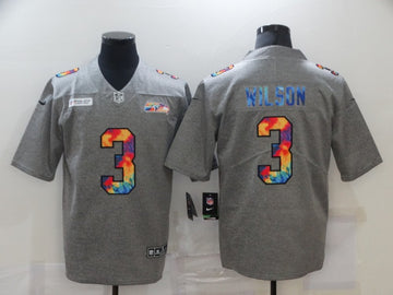 Russell Wilson Seattle Seahawks grey Limited jersey