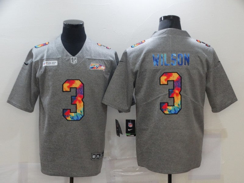 Russell Wilson Seattle Seahawks grey Limited jersey