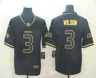 Russell Wilson Seattle Seahawks black jersey