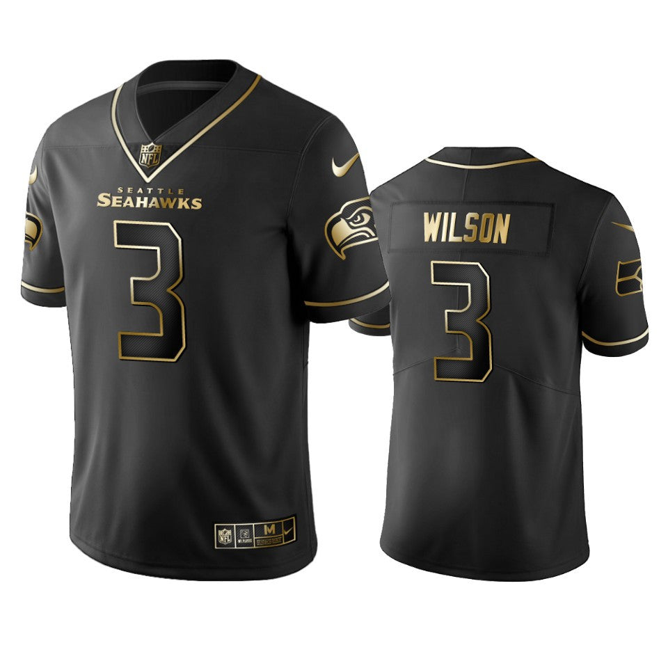Russell Wilson Seattle Seahawks black Limited jersey