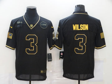 Russell Wilson Seattle Seahawks black Salute To Service jersey