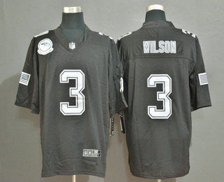 Russell Wilson Seattle Seahawks black Salute To Service jersey