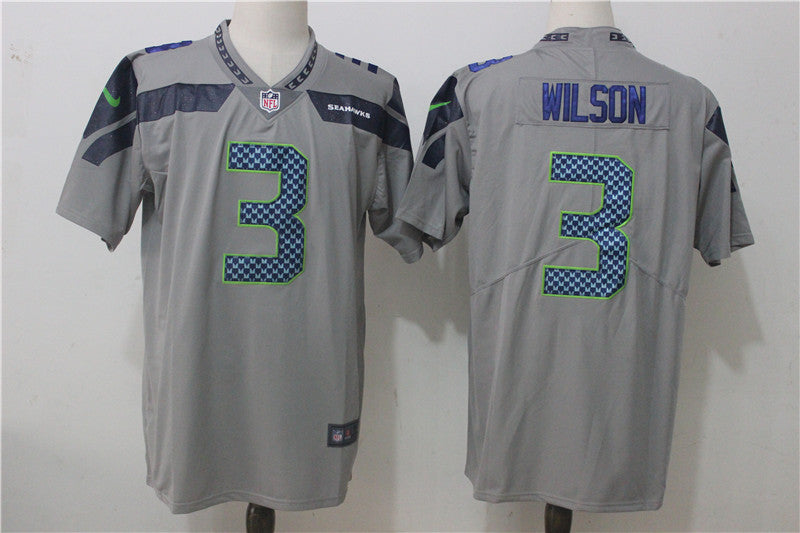 Russell Wilson Seattle Seahawks gray Vapor jersey