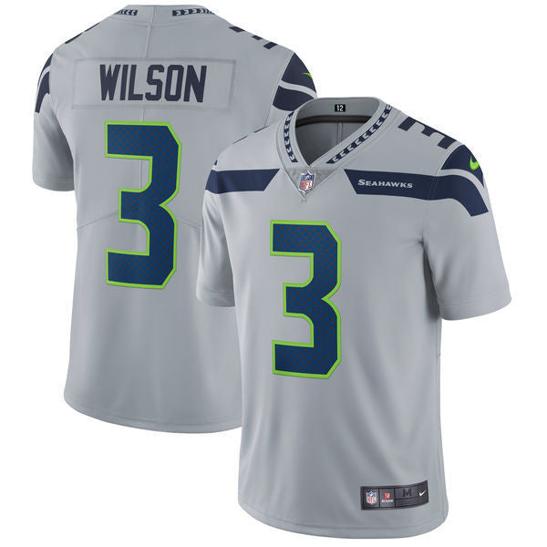 Russell Wilson Seattle Seahawks gray Vapor jersey