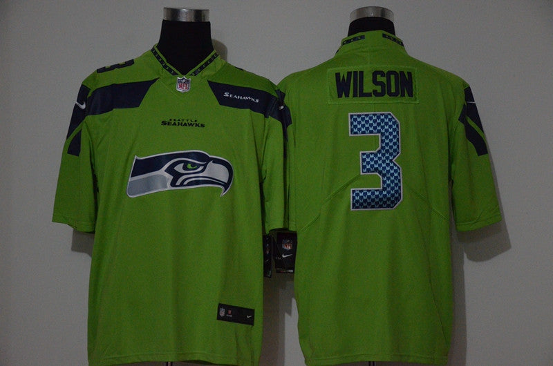 Russell Wilson Seattle Seahawks green Vapor jersey