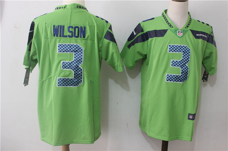 Russell Wilson Seattle Seahawks green Vapor jersey