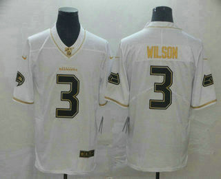 Russell Wilson Seattle Seahawks white jersey