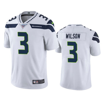 Russell Wilson Seattle Seahawks white Vapor jersey