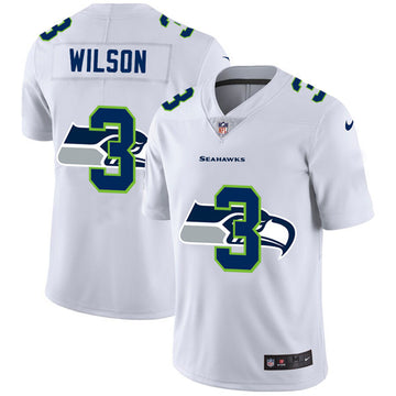 Russell Wilson Seattle Seahawks white jersey