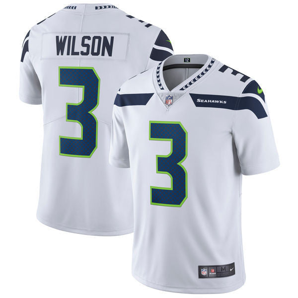Russell Wilson Seattle Seahawks white Vapor jersey