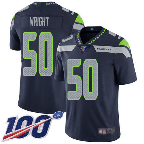 K.J. Wright Seattle Seahawks navy Vapor jersey