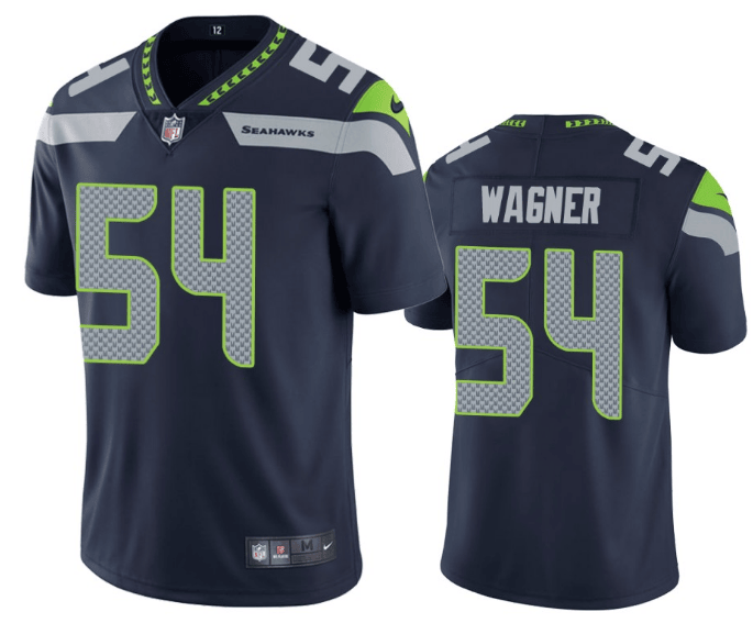 Bobby Wagner Seattle Seahawks navy Vapor jersey