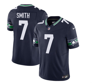 Geno Smith Seattle Seahawks navy Limited jersey