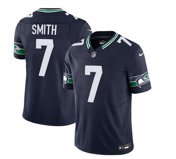 Geno Smith Seattle Seahawks navy Limited jersey