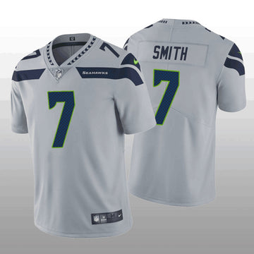 Geno Smith Seattle Seahawks grey Vapor jersey