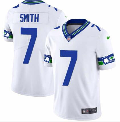Geno Smith Seattle Seahawks white Vapor jersey