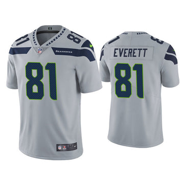 Gerald Everett Seattle Seahawks gray Vapor jersey