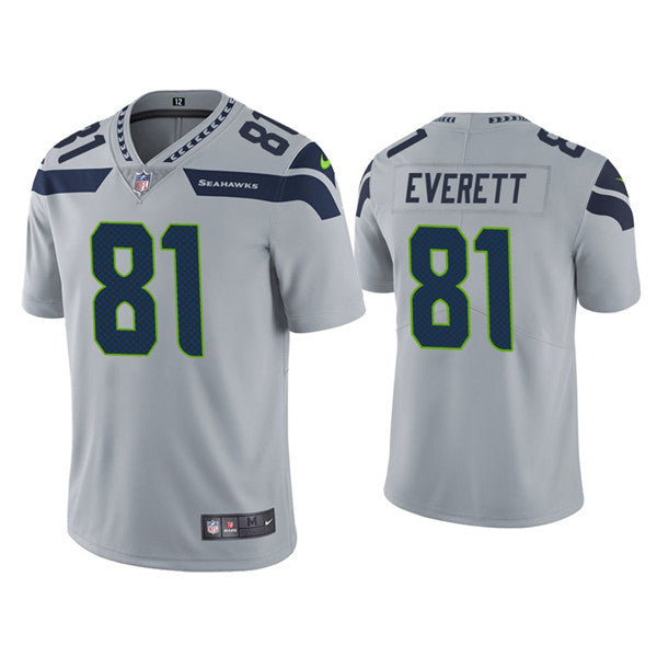 Gerald Everett Seattle Seahawks gray Vapor jersey