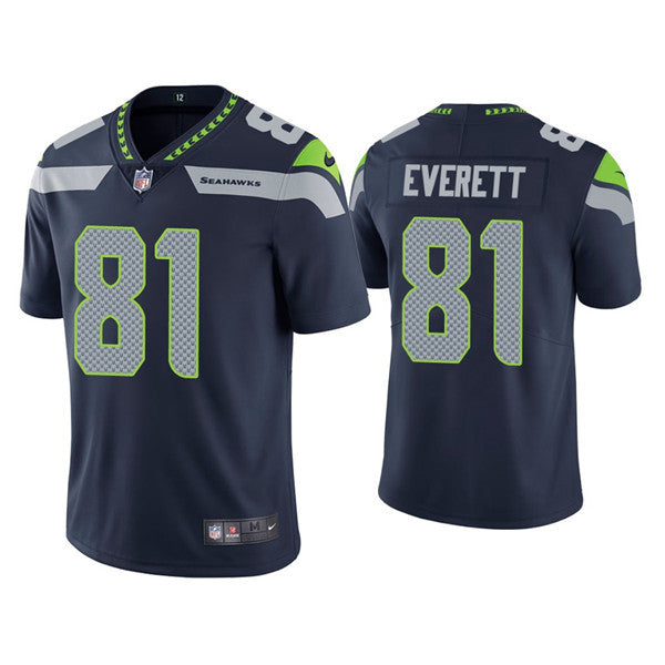 Gerald Everett Seattle Seahawks navy Vapor jersey
