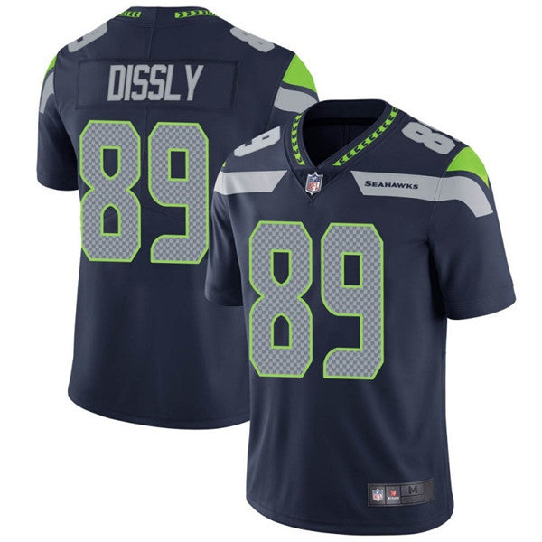 Will Dissly Seattle Seahawks navy Vapor jersey
