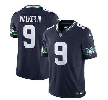 Kenneth Walker III Seattle Seahawks navy Limited jersey