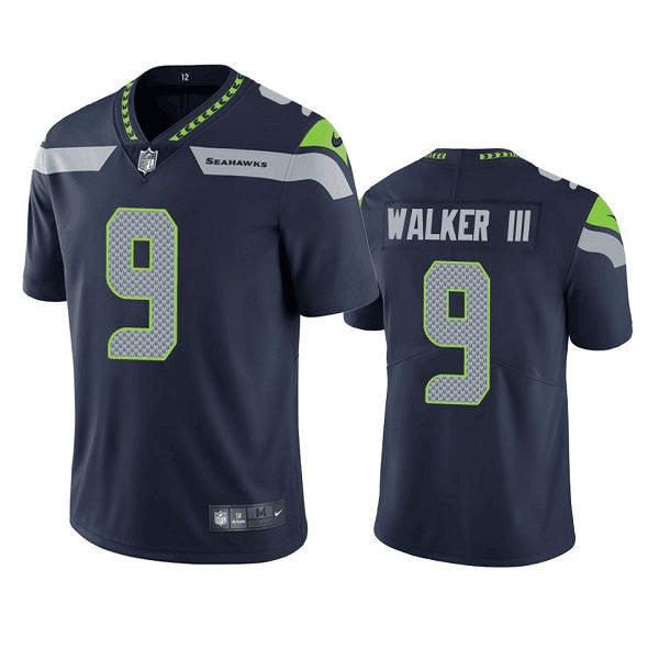 Kenneth Walker III Seattle Seahawks navy Vapor jersey