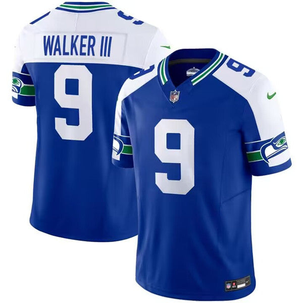 Kenneth Walker III Seattle Seahawks royal Vapor jersey