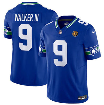 Kenneth Walker III Seattle Seahawks royal Vapor jersey