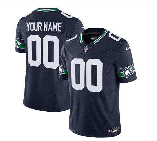 Custom Seattle Seahawks navy Limited jersey