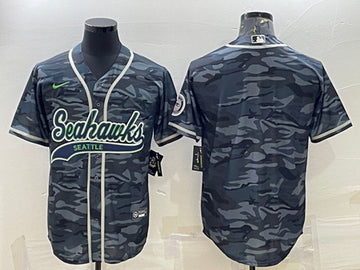 Blank Gray Seattle Seahawks camo Camo jersey