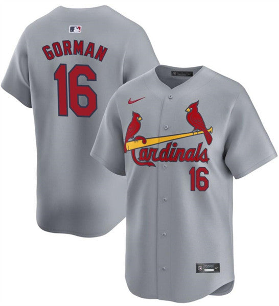 Nolan Gorman St. Louis Cardinals gray Limited jersey