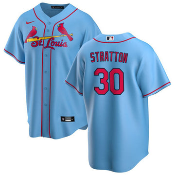 Chris Stratton St. Louis Cardinals blue jersey