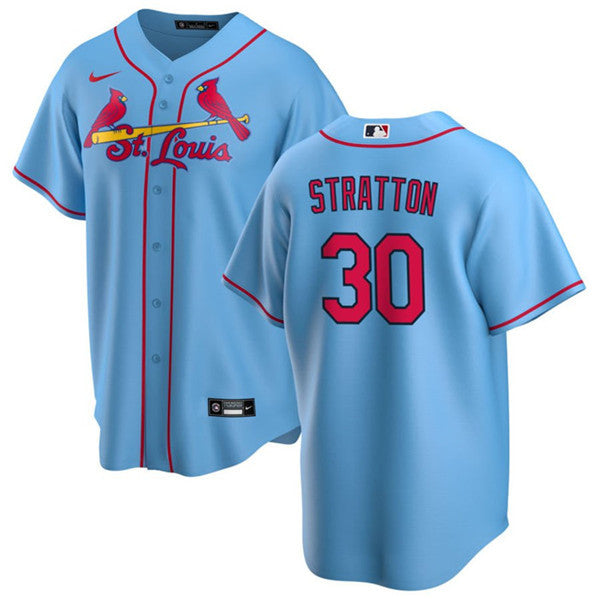 Chris Stratton St. Louis Cardinals blue jersey