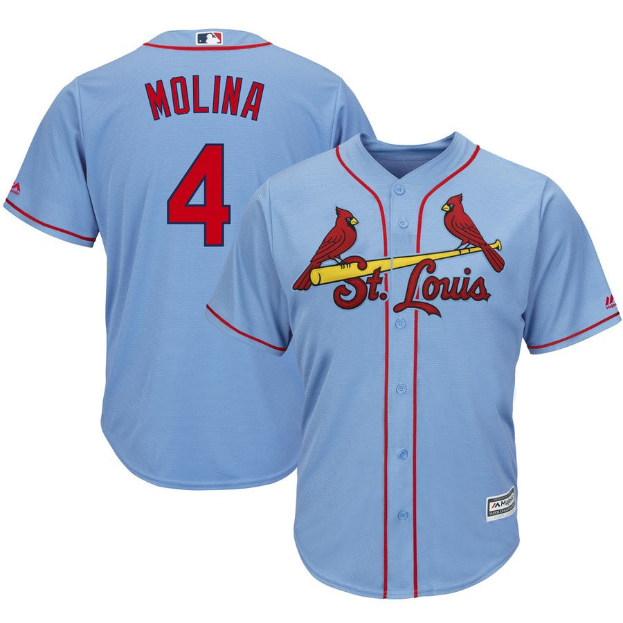 Yadier Molina Majestic St. Louis Cardinals blue jersey