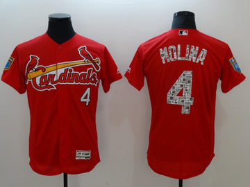 Yadier Molina St. Louis Cardinals red jersey