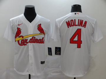 Yadier Molina St. Louis Cardinals white jersey